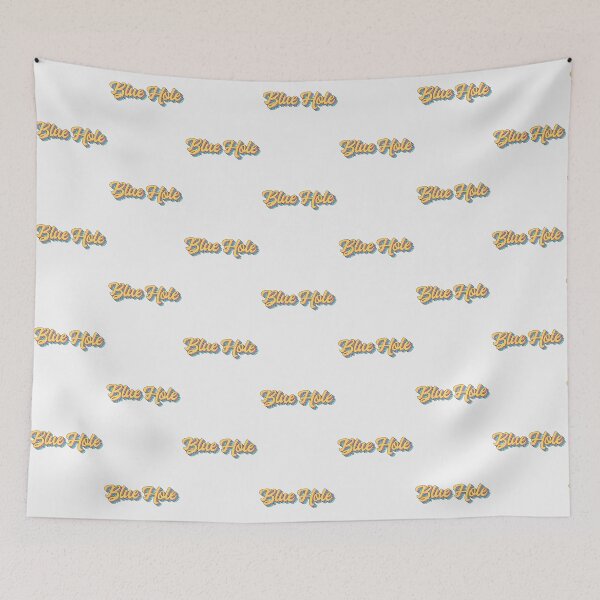 Item preview, Blue Hole Retro Yellow Script| Perfect Gift designed and sold by justinawoo.