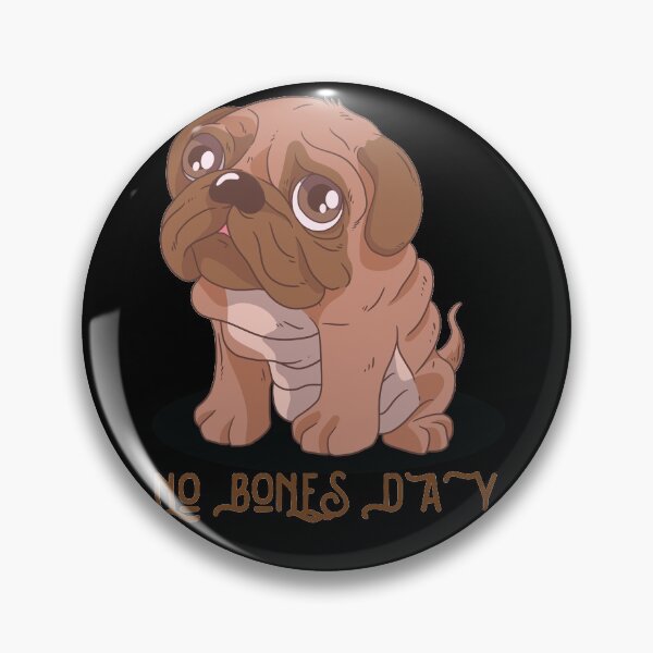 Item preview, No Bones Day Pug  designed and sold by HStudioPrints.