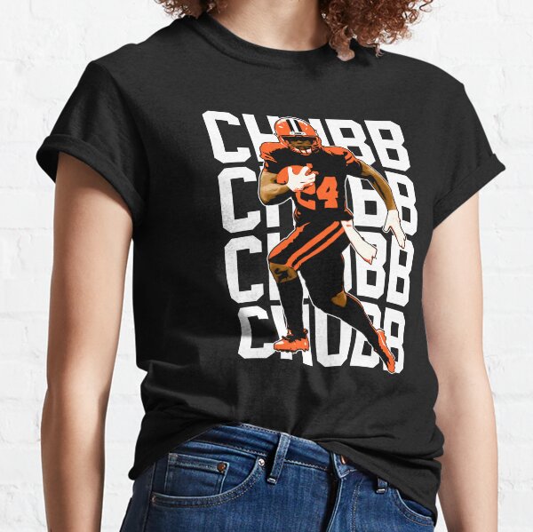 Nick Chubb #24 Women'S Tops Tee Ladies Casual Sexy T-Shirt Back