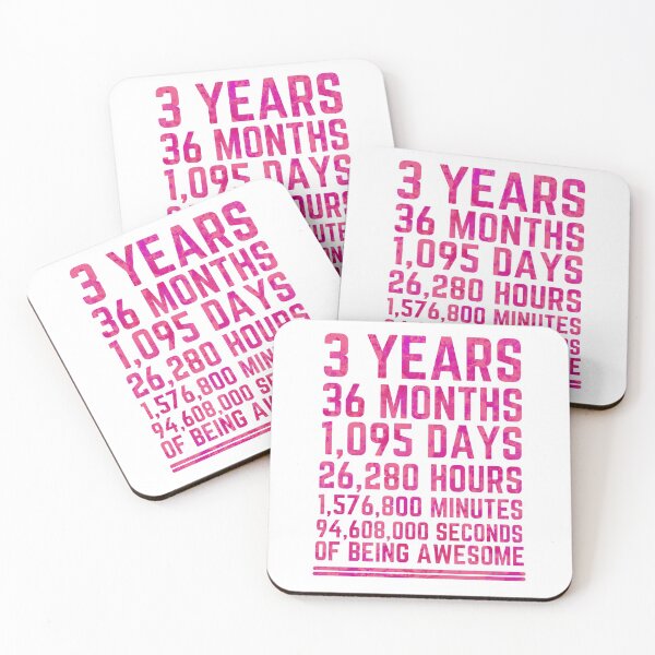 Item preview, 3 Years Of Being Awesome designed and sold by KARAKATE.
