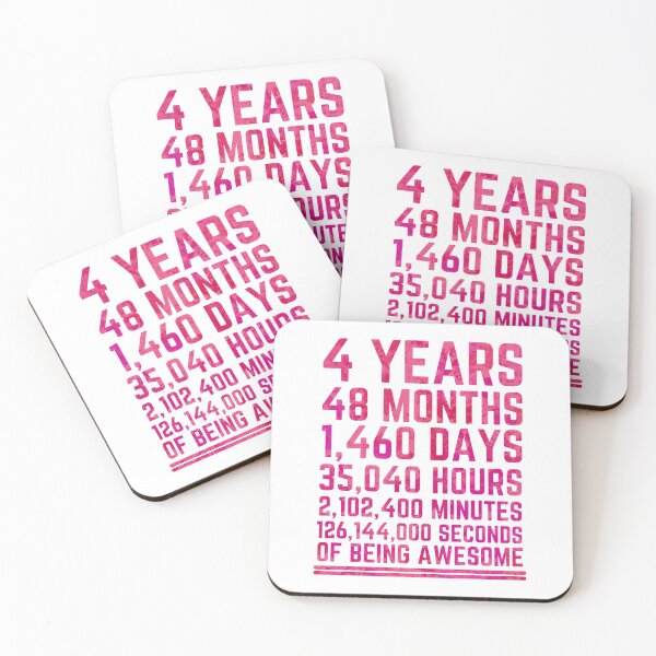Item preview, 4 Years Of Being Awesome designed and sold by KARAKATE.