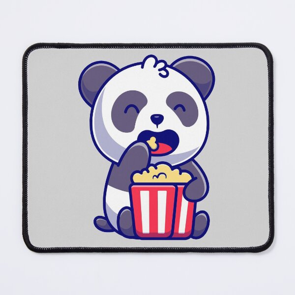 Item preview, Kawaii Panda Eating Popcorn designed and sold by Simplyy Unique.
