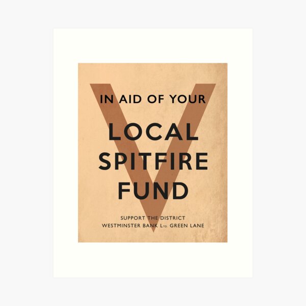 Spitfire fund 80 years Art Print