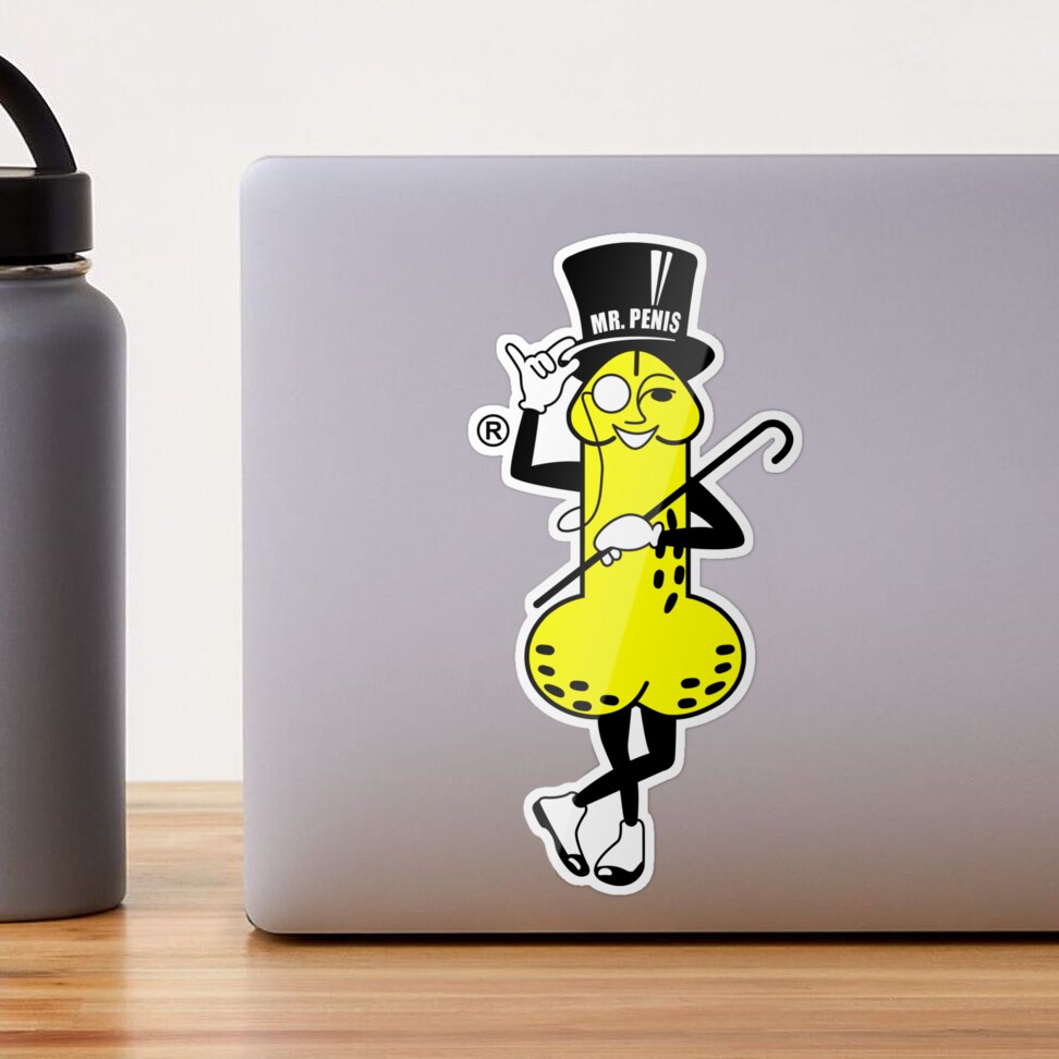 Mr. Penis Funny Mr. Peanut Parody Logo Art Print for Sale by MooreTees