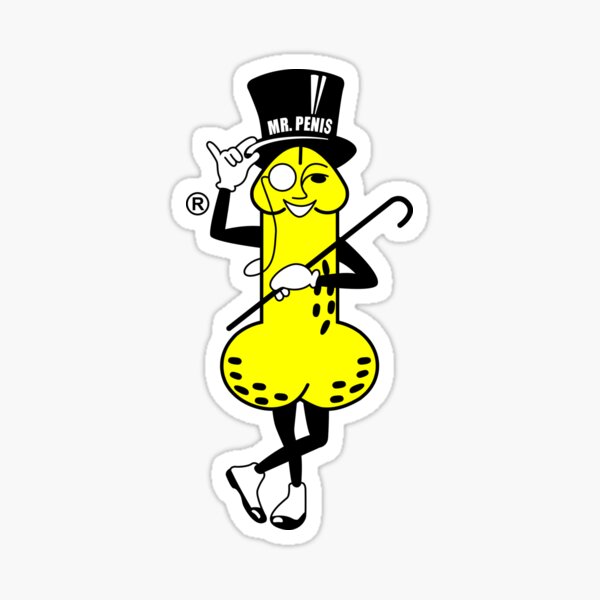 Mr. Penis Funny Mr. Parody Logo" Sticker for Sale by MooreTees | Redbubble
