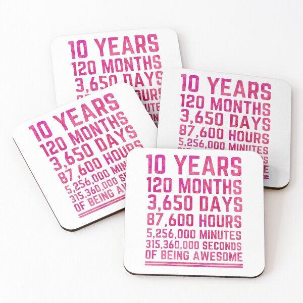 Item preview, 10 Years Of Being Awesome designed and sold by KARAKATE.