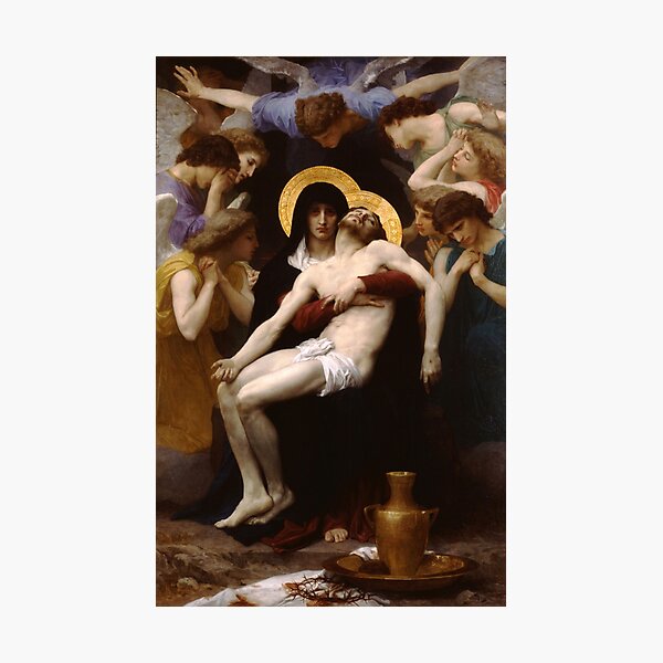 Item preview,  Pieta Chiffon by William Adolphe Bouguereau (1825-1905) designed and sold by Vintage Designs +.