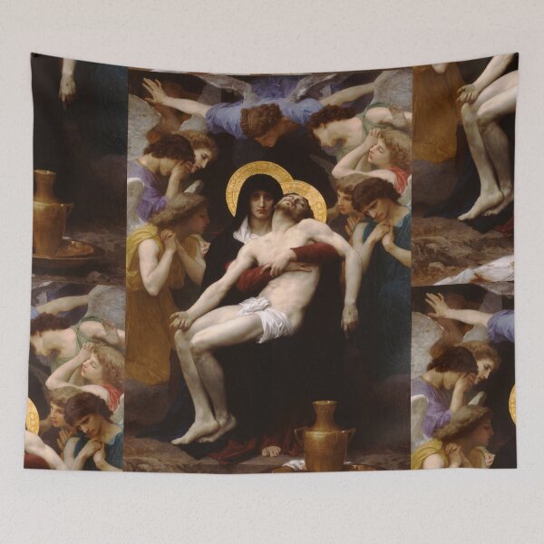 Item preview,  Pieta Chiffon by William Adolphe Bouguereau (1825-1905) designed and sold by Vintage Designs +.