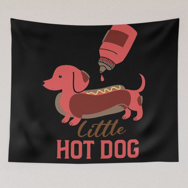 Item preview, Daschund little hot dog  designed and sold by HStudioPrints.