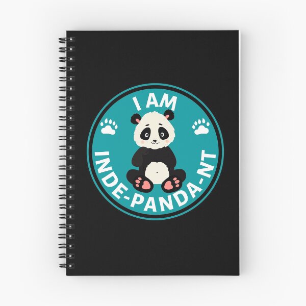 Item preview, I Am Indepandant Panda Pun - Cute Animal Friendly Panda - Gift for Panda Lovers designed and sold by CaitU.