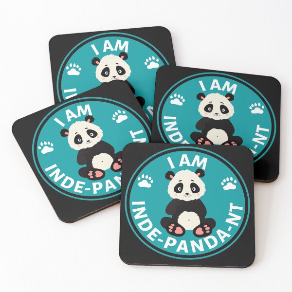 Item preview, I Am Indepandant Panda Pun - Cute Animal Friendly Panda - Gift for Panda Lovers designed and sold by CaitU.