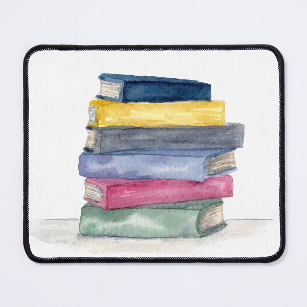 Item preview, Watercolor Stack of Books designed and sold by Harpley Design Studio.