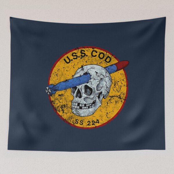Item preview, USS COD Submarine Navy WWII Skull Logo designed and sold by DellaEvents.