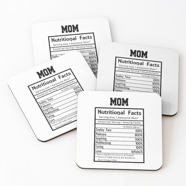 Item preview, Mom nutritional facts - Motherslove, Momlife designed and sold by Delandor.