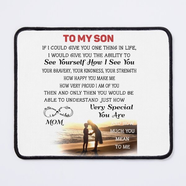 Item preview, To My Son Gift From Mom - Beautiful Gift with love message as Birthday Gift, Christmas Gift, Graduation Present for Son From Mother designed and sold by IonelHm.