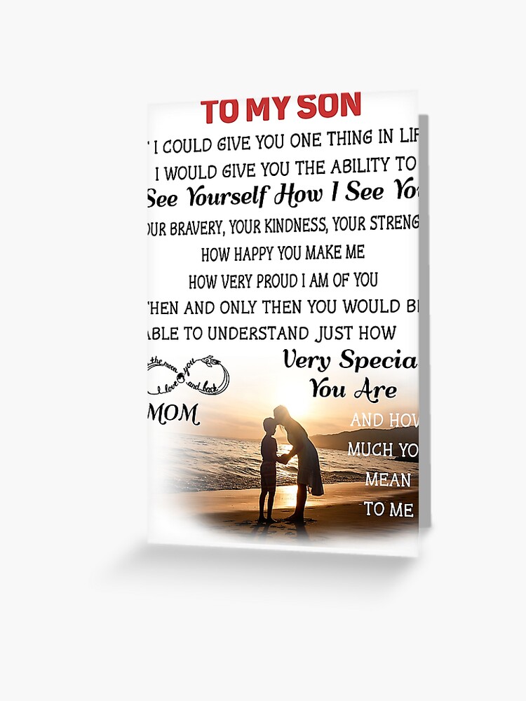 To My Son Gift, Son Keepsake Gifts from Mom, Son Birthday Gift, Son Gr –  HeartQ