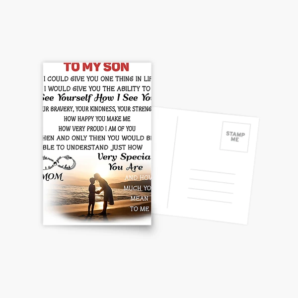 To My Son Gift From Mom - Beautiful Gift with love message as Birthday Gift,  Christmas Gift, Graduation Present for Son From Mother iPad Case & Skin  for Sale by IonelHm