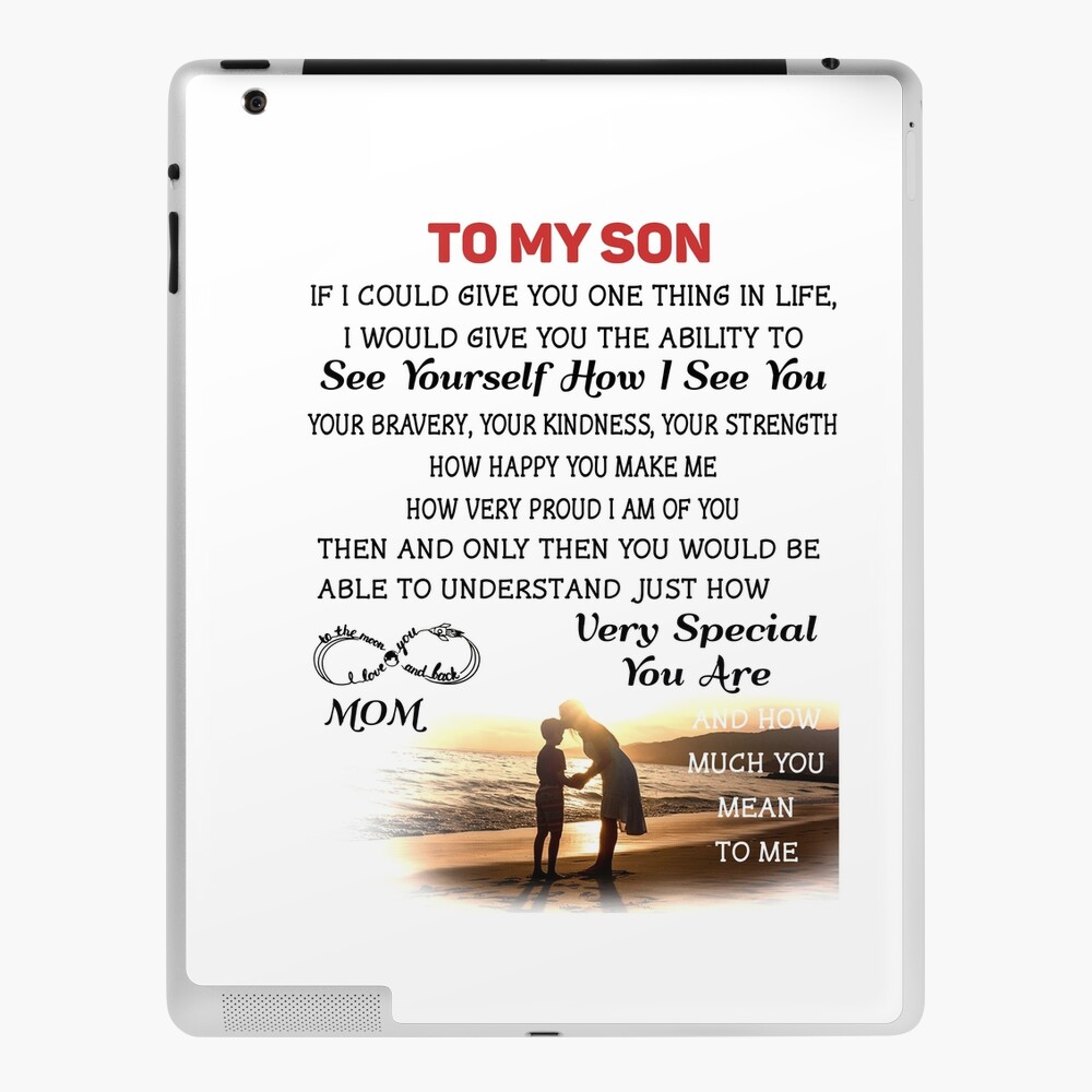 To My Son Gift From Mom - Beautiful Gift with love message as Birthday  Gift, Christmas Gift, Graduation Present for Son From Mother