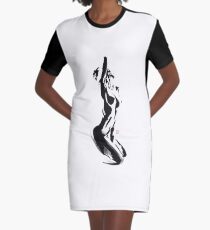 nude liner Graphic T-Shirt Dress
