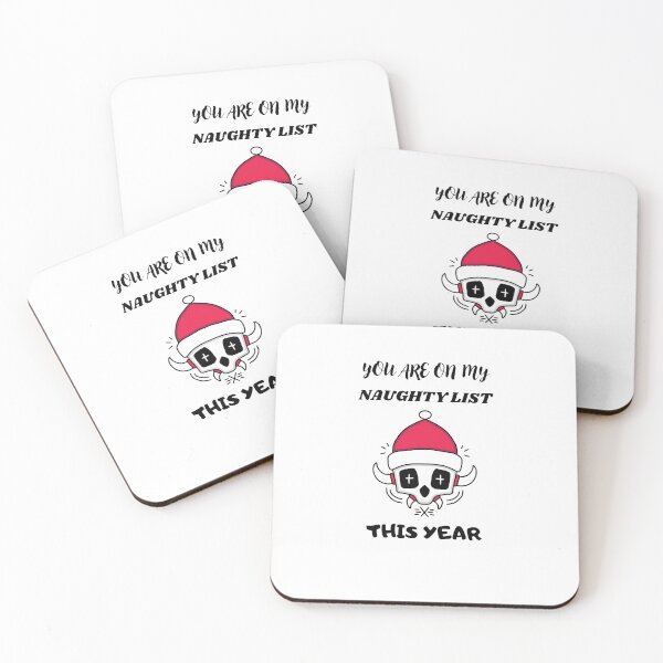 Item preview, You're On My Naughty List This Year | Christmas Quote Design designed and sold by D-Shirt-More.