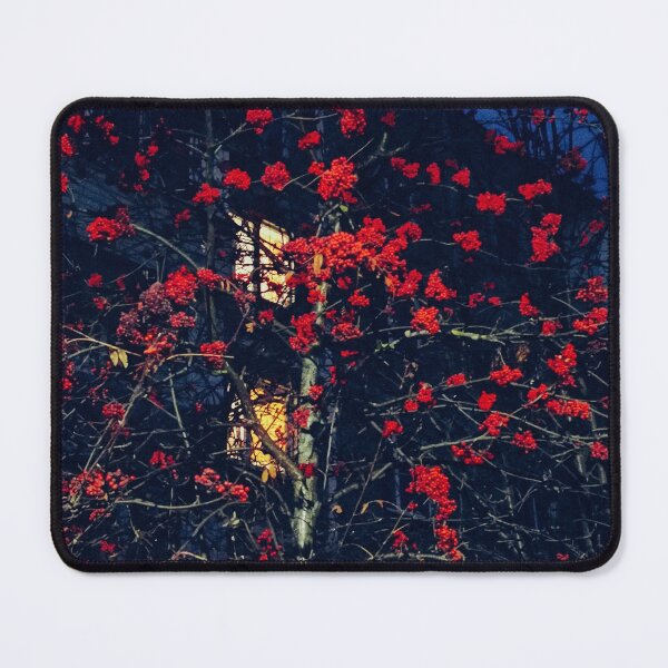 Item preview, Red Rowan Tree in the Night designed and sold by denis-romanov.
