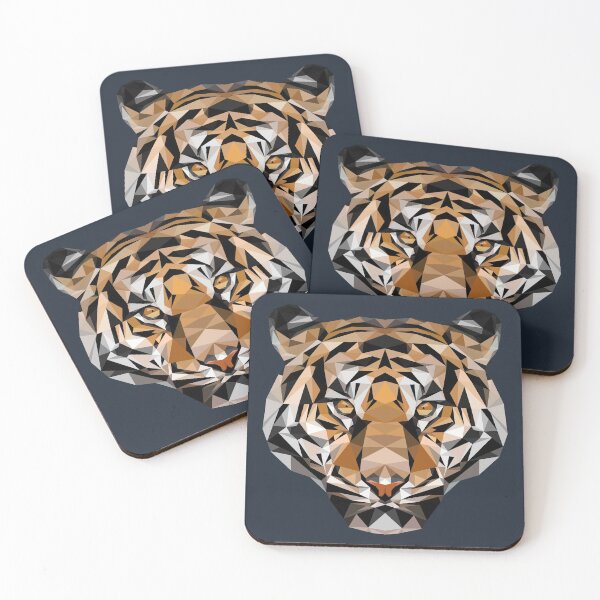 Item preview, Low Poly Tiger Head designed and sold by ErinFCampbell.