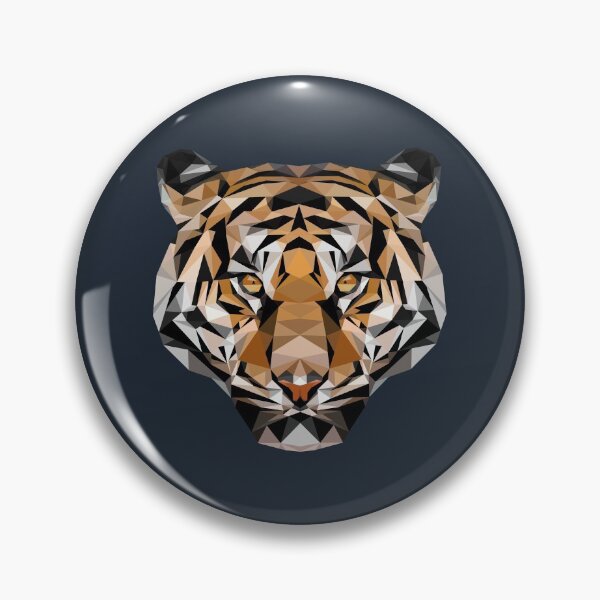 Item preview, Low Poly Tiger Head designed and sold by ErinFCampbell.