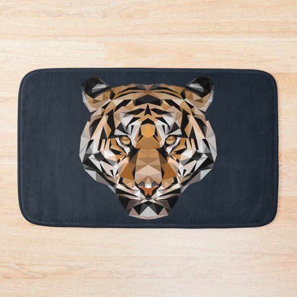 Item preview, Low Poly Tiger Head designed and sold by ErinFCampbell.