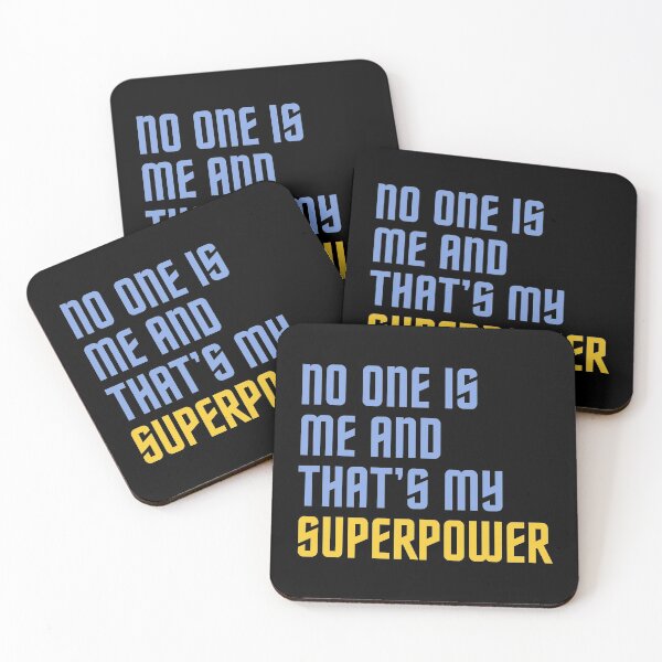 Item preview, No one is me and that is my superpower designed and sold by Graphicore.