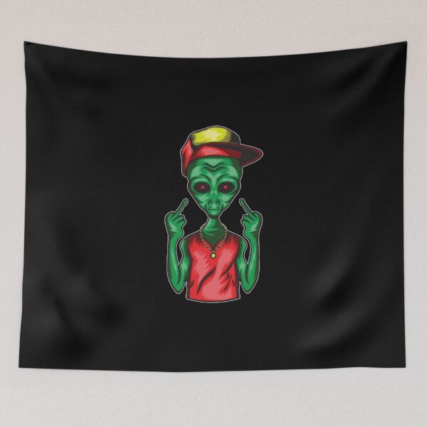 Item preview, Gangster Alien Middle Finger to the World designed and sold by stillballin.