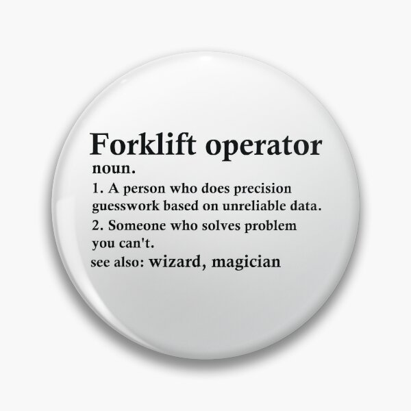 Artikelvorschau, Forklift Operator Definition Funny Occupation entworfen und verkauft von woodesigner.