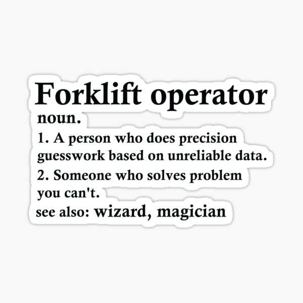 Item preview, Forklift Operator Definition Funny Occupation designed and sold by woodesigner.