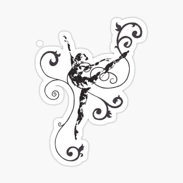 Arabesque With Vines Sticker