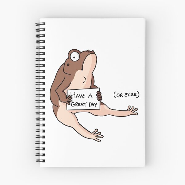 Item preview, Grumpy Passive Aggressive Sitting Frog - Have a great day or else designed and sold by EmHurst10.