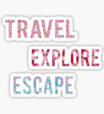 Travel Explore Escape- 3 Pack Sticker