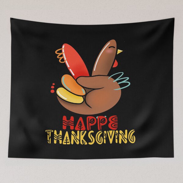 Aperçu de l'œuvre Happe Thanksgiving ,Turkey Thanksgiving créée et vendue par worldmodi.