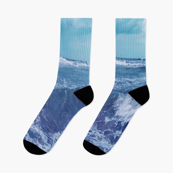 Item preview, Blue Atlantic Ocean White Cap Waves Photograph designed and sold by DeerSpirit.