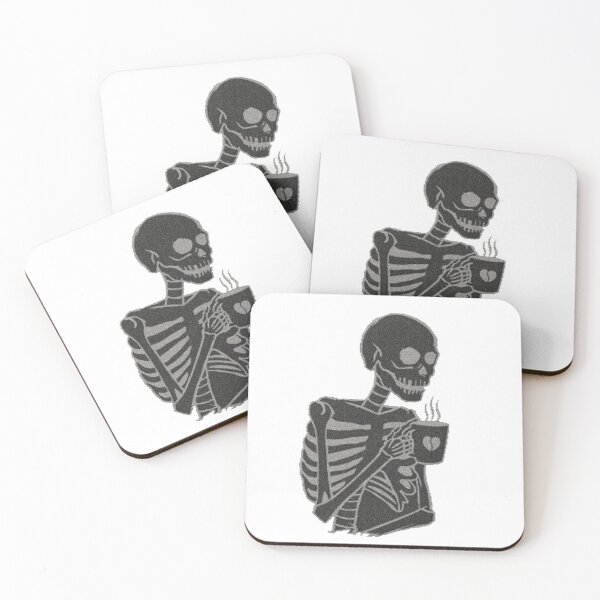 Item preview, Skeleton Enjoying Coffee designed and sold by Clothesify.