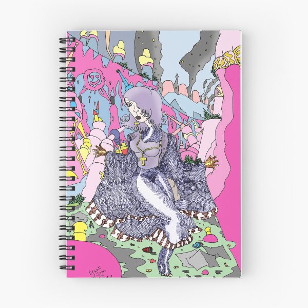 Item preview, Industrial Zone. Pen drawing. Digital colour. Female figure ART. designed and sold by Grant Wilson.