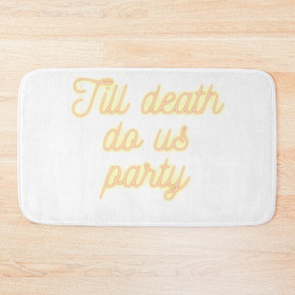 Item preview, Till Death Do Us Party Bachelorette Party Halloween Hen Bach T-Shirt designed and sold by ButtercupsSun.