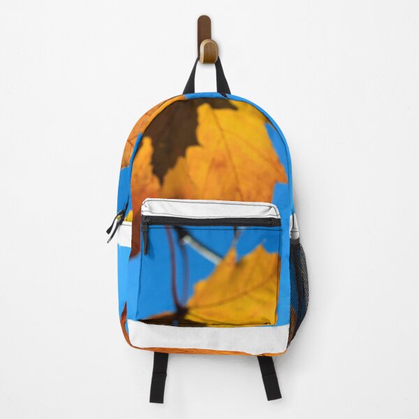 Item preview, Gold autumn leaves on blue sky background designed and sold by olena2552.