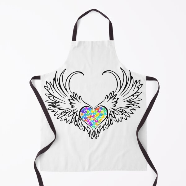 Item preview, Autism Puzzled Heart Angel Wings #5 designed and sold by Hypnotees.
