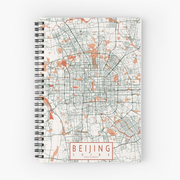 Item preview, Beijing City Map of China - Bohemian designed and sold by deMAP.