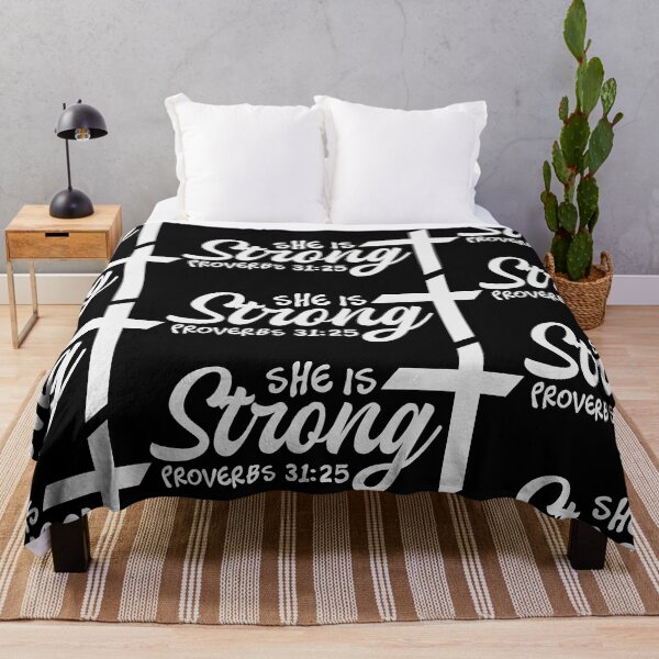 Item preview, She is strong - proverbs 31:25 designed and sold by JaMatt1983.