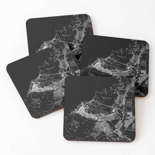 Item preview, Abu Dhabi Black Map designed and sold by multiplicitymap.
