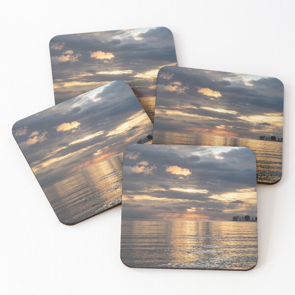 Item preview, Silky Ripples and Sky Drama - Sunset at Lorraine Bay Lake Erie North Shore designed and sold by Georgia Mizuleva.