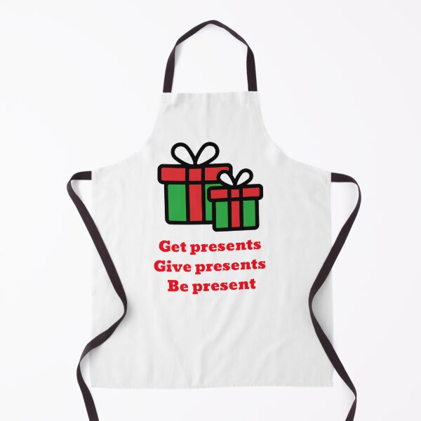 Item preview, "Get presents, give presents, be present" - nice and cute Christmas design from CoolCleverCute designed and sold by CoolCleverCute.