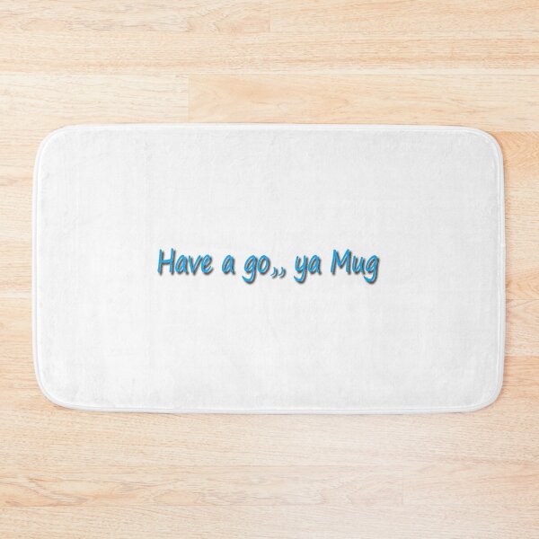 Item preview, Have a Go Ya Mug in blue designed and sold by Huskyyy Designs.
