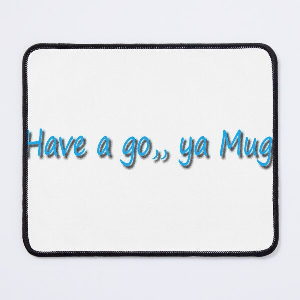 Item preview, Have a Go Ya Mug in blue designed and sold by Huskyyy Designs.