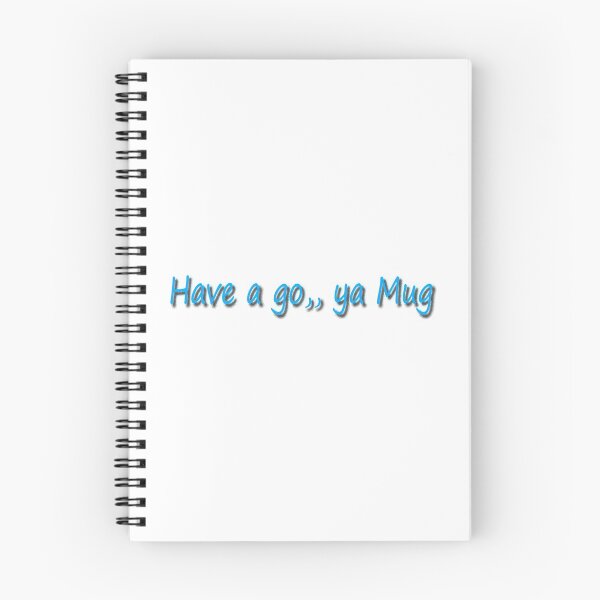 Item preview, Have a Go Ya Mug in blue designed and sold by Huskyyy Designs.